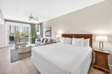 Located in Lasata at Sandestin, this charming ground-floor on Sandestin Golf and Beach Resort - Raven in Florida - for sale on GolfHomes.com, golf home, golf lot