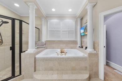 Embrace multigenerational, luxury living in this distinctive on Heritage Golf Club in North Carolina - for sale on GolfHomes.com, golf home, golf lot