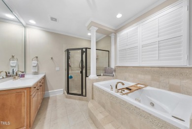 Embrace multigenerational, luxury living in this distinctive on Heritage Golf Club in North Carolina - for sale on GolfHomes.com, golf home, golf lot