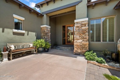 Desirable hacienda home on premium lot with unobstructed golf & on The Country Club At DC Ranch in Arizona - for sale on GolfHomes.com, golf home, golf lot