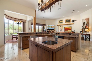 Desirable hacienda home on premium lot with unobstructed golf & on The Country Club At DC Ranch in Arizona - for sale on GolfHomes.com, golf home, golf lot
