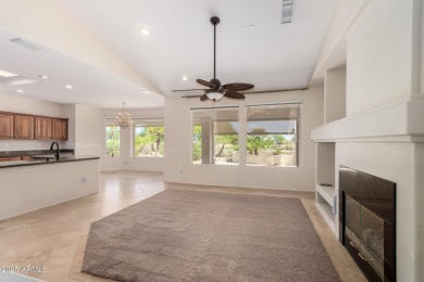 What a view! This spacious Mesquite model, overlooking the 18th on Desert Springs Golf Course in Arizona - for sale on GolfHomes.com, golf home, golf lot