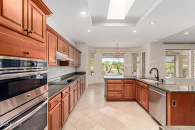 What a view! This spacious Mesquite model, overlooking the 18th on Desert Springs Golf Course in Arizona - for sale on GolfHomes.com, golf home, golf lot