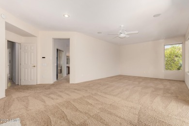 What a view! This spacious Mesquite model, overlooking the 18th on Desert Springs Golf Course in Arizona - for sale on GolfHomes.com, golf home, golf lot