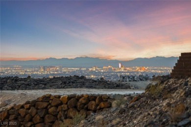 STUNNING STRIP, MOUNTAIN AND CITY VIEWS IN THIS RARE SOUGHT on Dragon Ridge Country Club in Nevada - for sale on GolfHomes.com, golf home, golf lot