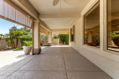 What a view! This spacious Mesquite model, overlooking the 18th on Desert Springs Golf Course in Arizona - for sale on GolfHomes.com, golf home, golf lot
