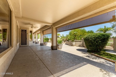 What a view! This spacious Mesquite model, overlooking the 18th on Desert Springs Golf Course in Arizona - for sale on GolfHomes.com, golf home, golf lot
