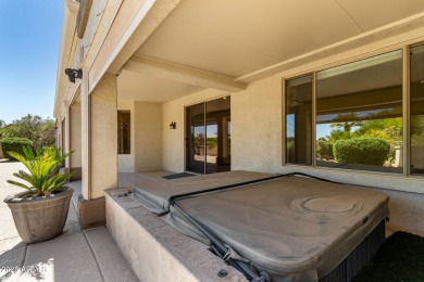 What a view! This spacious Mesquite model, overlooking the 18th on Desert Springs Golf Course in Arizona - for sale on GolfHomes.com, golf home, golf lot