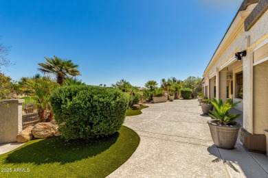 What a view! This spacious Mesquite model, overlooking the 18th on Desert Springs Golf Course in Arizona - for sale on GolfHomes.com, golf home, golf lot