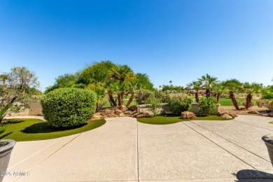What a view! This spacious Mesquite model, overlooking the 18th on Desert Springs Golf Course in Arizona - for sale on GolfHomes.com, golf home, golf lot