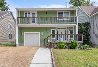 Unique 4BR/3.5BA home in Birdneck Lake adorned with front and on Red Wing Lake Golf Course in Virginia - for sale on GolfHomes.com, golf home, golf lot