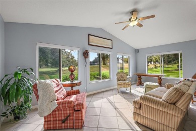 This 3-bedroom former model home sits on Hole 2 of Harbor Hills on Harbor Hills Country Club in Florida - for sale on GolfHomes.com, golf home, golf lot