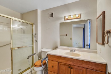 Desirable 3-bedroom, 2-bath corner-end condo with 1-car garage on  in Arizona - for sale on GolfHomes.com, golf home, golf lot