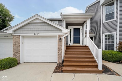 Single level (upper) 3 bedroom Waterscape unit w/ dock on Harbour Trees Golf Club in Indiana - for sale on GolfHomes.com, golf home, golf lot