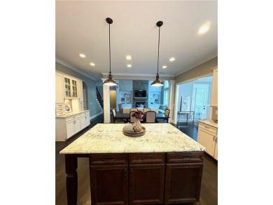 Must see, stunning custom home cradled in the sought after gated on Manor Golf and Country Club in Georgia - for sale on GolfHomes.com, golf home, golf lot