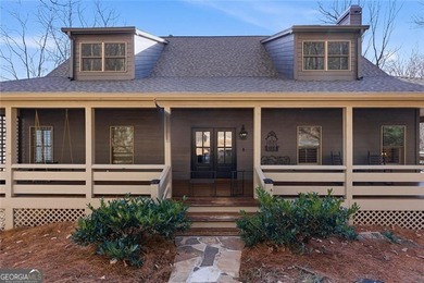 This Rustic Mountain Lodge is perfectly positioned on nearly a on Big Canoe Golf Club - Cherokee in Georgia - for sale on GolfHomes.com, golf home, golf lot