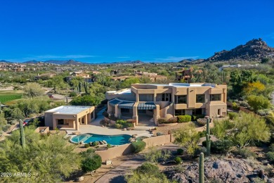 Exceptional estate offering refined desert luxury in guard-gated on Troon Country Club in Arizona - for sale on GolfHomes.com, golf home, golf lot