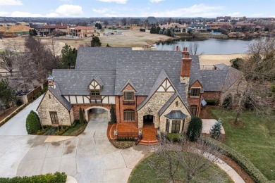 A magnificent two-story brick home nestled on the Signature 12th on Gaillardia Country Club in Oklahoma - for sale on GolfHomes.com, golf home, golf lot
