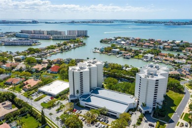 Lush tropical and water views await from this 12th floor condo on Pasadena Yacht and Country Club in Florida - for sale on GolfHomes.com, golf home, golf lot