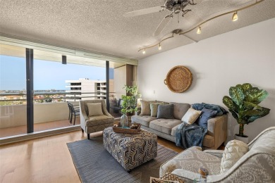 Lush tropical and water views await from this 12th floor condo on Pasadena Yacht and Country Club in Florida - for sale on GolfHomes.com, golf home, golf lot