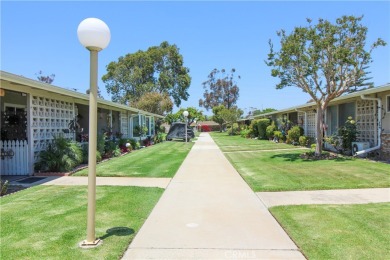 Step into this delightful, expanded one-bedroom, one-bathroom on Leisure World Seal Beach Golf Course in California - for sale on GolfHomes.com, golf home, golf lot