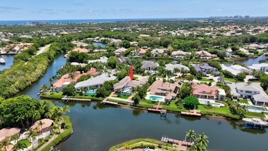 Welcome to waterfront living, in prestigious Frenchman's Creek on Frenchmans Creek Country Club in Florida - for sale on GolfHomes.com, golf home, golf lot