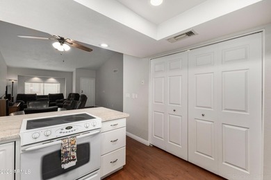 Charming 1409 sq ft twin home located in Camino Del Rey 55+ on Sunland Village Golf Club in Arizona - for sale on GolfHomes.com, golf home, golf lot