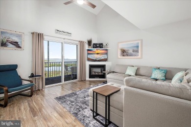 Direct bay views abound from this beautiful 2-story condo in on Bethany Bay Golf Club in Delaware - for sale on GolfHomes.com, golf home, golf lot
