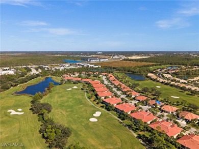 Sweeping golf course views and spectacular sunsets await at on Pelican Preserve Golf Club in Florida - for sale on GolfHomes.com, golf home, golf lot