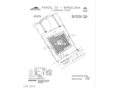 Prime elevated lot approximately 15,682 sq. ft. located toward on South Shore At Lake Las Vegas in Nevada - for sale on GolfHomes.com, golf home, golf lot