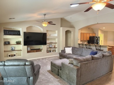 Popular Palmera model with 2 beds, 2 baths + large den! Open on Oakwood Golf Club  in Arizona - for sale on GolfHomes.com, golf home, golf lot