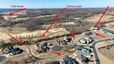 This newly constructed luxury home in the prestigious Blessings on Blessings Golf Club in Arkansas - for sale on GolfHomes.com, golf home, golf lot