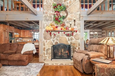 The essence of Tennessee Living! Honest Abe Log Home perched on on Hidden Valley Golf and Country Club in Tennessee - for sale on GolfHomes.com, golf home, golf lot