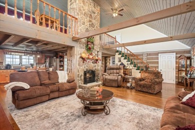 The essence of Tennessee Living! Honest Abe Log Home perched on on Hidden Valley Golf and Country Club in Tennessee - for sale on GolfHomes.com, golf home, golf lot