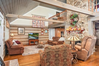 The essence of Tennessee Living! Honest Abe Log Home perched on on Hidden Valley Golf and Country Club in Tennessee - for sale on GolfHomes.com, golf home, golf lot