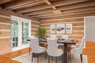 The essence of Tennessee Living! Honest Abe Log Home perched on on Hidden Valley Golf and Country Club in Tennessee - for sale on GolfHomes.com, golf home, golf lot