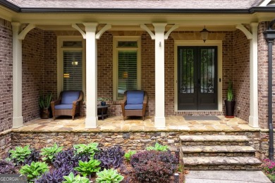 Exquisite timeless feature of shakes and bricks/stones house is on Hamilton Mill Golf Club in Georgia - for sale on GolfHomes.com, golf home, golf lot