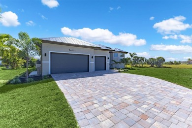 Discover this stunning new construction pool home in the on Burnt Store Golf Club in Florida - for sale on GolfHomes.com, golf home, golf lot