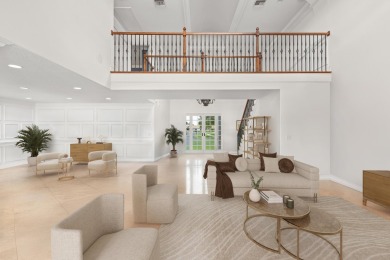Enjoy lakefront sunsets from this elegant home in the gated on Greenview Cove Golf Club in Florida - for sale on GolfHomes.com, golf home, golf lot