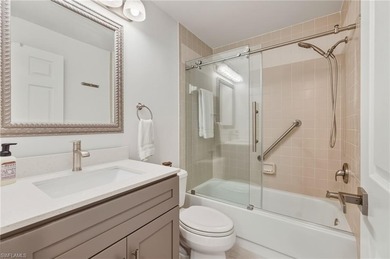 Step into this stunning, newly renovated, first-floor 2-bedroom on Spanish Wells Golf and Country Club in Florida - for sale on GolfHomes.com, golf home, golf lot