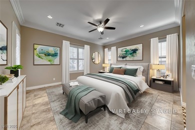 Located in the desirable guard gated Southern Highlands Golf on Southern Highlands Golf Club in Nevada - for sale on GolfHomes.com, golf home, golf lot