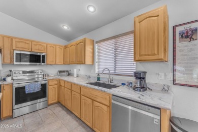 Are you looking for a cozy 2 bedroom home tucked away on a golf on Las Colinas Golf Club in Arizona - for sale on GolfHomes.com, golf home, golf lot