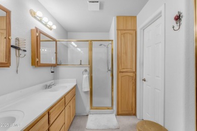Are you looking for a cozy 2 bedroom home tucked away on a golf on Las Colinas Golf Club in Arizona - for sale on GolfHomes.com, golf home, golf lot