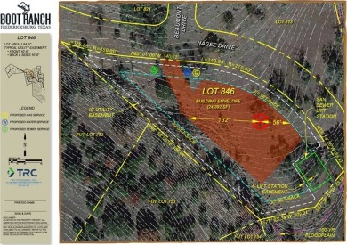 Homesite is located on Hagee Drive, to the north of Longhorn on Boot Ranch Golf Club in Texas - for sale on GolfHomes.com, golf home, golf lot