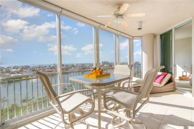 This stunning 7th-floor, furnished unit in the sought-after on Fort Myers Beach and Golf Club in Florida - for sale on GolfHomes.com, golf home, golf lot