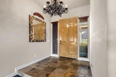 Within the exclusive community of Tusayan at Troon, lovely patio on Troon Country Club in Arizona - for sale on GolfHomes.com, golf home, golf lot