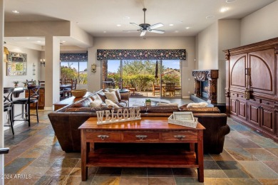 Within the exclusive community of Tusayan at Troon, lovely patio on Troon Country Club in Arizona - for sale on GolfHomes.com, golf home, golf lot