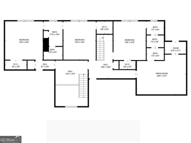 | OVER 1 ACRE || 5 BEDROOMS || MASTER ON MAIN || 5,115 SQ FT || on Cherokee Town and Country Club in Georgia - for sale on GolfHomes.com, golf home, golf lot