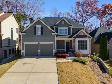 As you approach this beautiful 2-story home, nestled adjacent to on The Frog Golf Club in Georgia - for sale on GolfHomes.com, golf home, golf lot