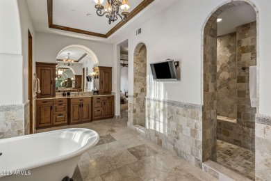 Exquisite Whisper Rock estate with panoramic golf course views on Whisper Rock Golf Club  in Arizona - for sale on GolfHomes.com, golf home, golf lot